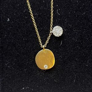 Meira T  14K Yellow Gold & 0.13 TCW Diamond Disk Necklace